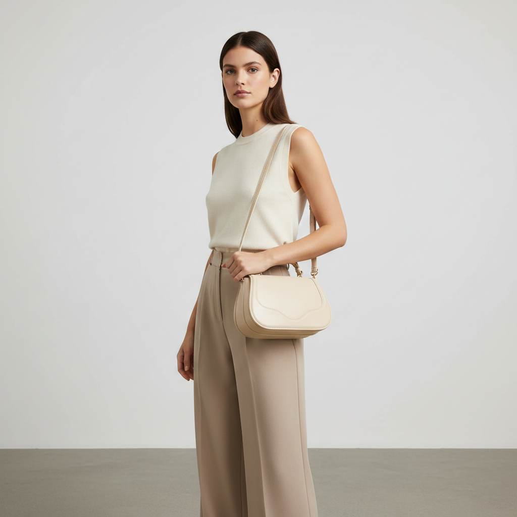 Elegant leather handbag